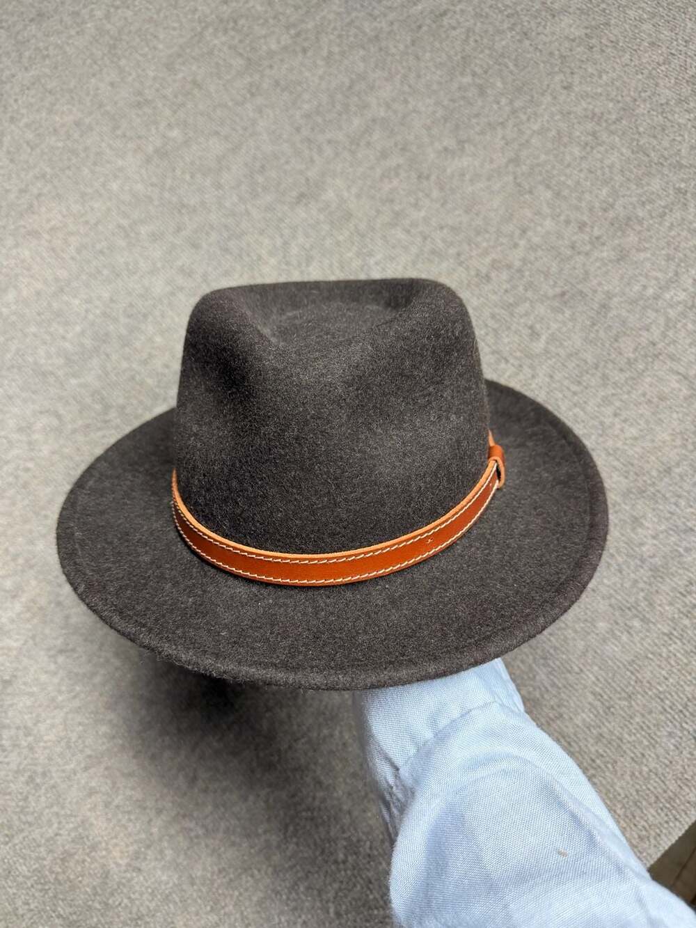 Fjallraven Sormland Felt Hat Size S Dark Olive Wool Fedora